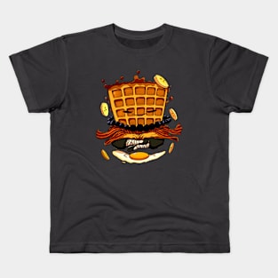 Wafu the Waffler - Noir Kids T-Shirt